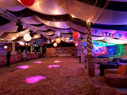 Ceiling Drapes, Lighting & Chinese Lanterns