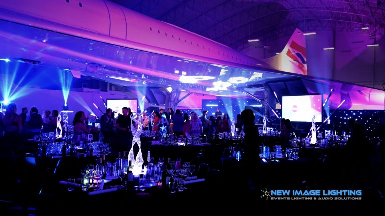Disco beneath the Concorde plane at the Concorde Conference Centre at Runway Visitor Park